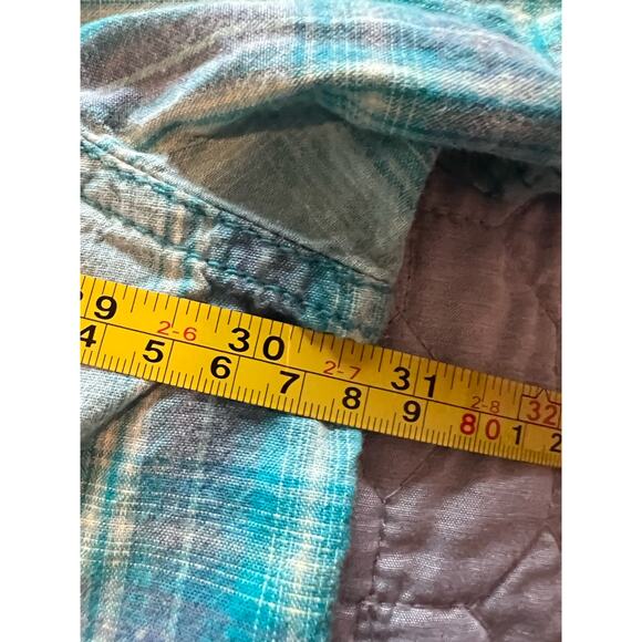 The Foundry Supply Co. Young Men's Pearl Snap Plaid Short Sleeve Shirt Size 3XL - Picture 9 of 9